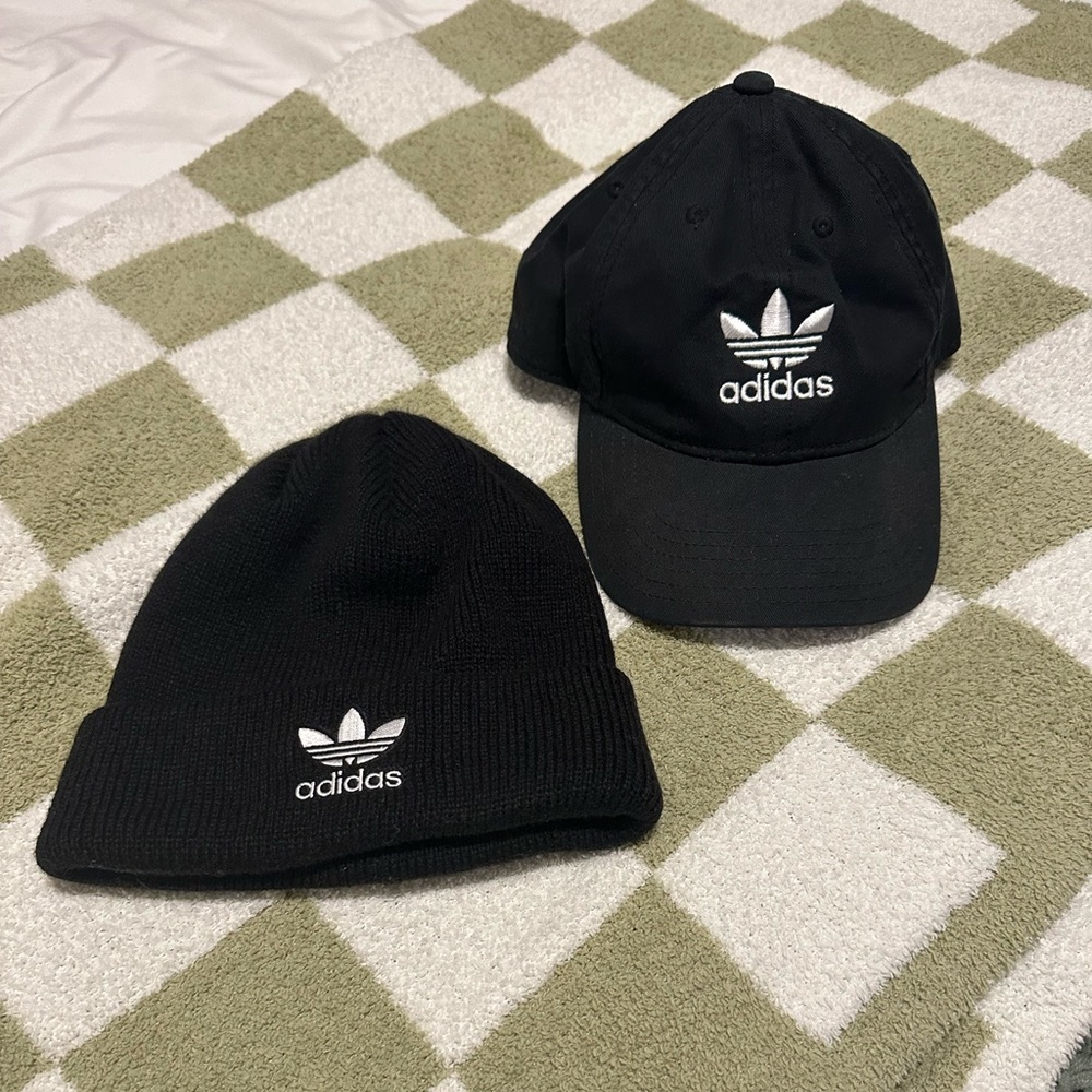 ADIDAS HAT AND BEANIE SET